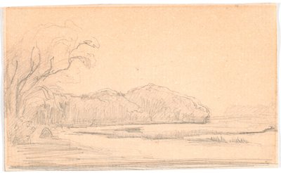 森に囲まれた湖の風景 作： Theodor Philipsen