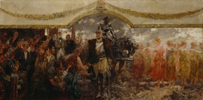 人々はビスマルクに敬意を表する1911 作： Theodor Rocholl