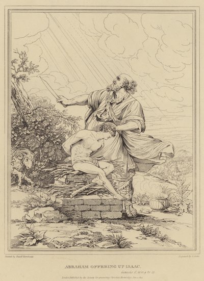 アブラハムはアイザック、創世記を提供します 作： Theodor Rombouts