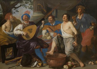 五感の寓意 作： Theodor Rombouts