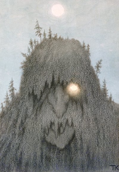 森のトロール 作： Theodor Kittelsen