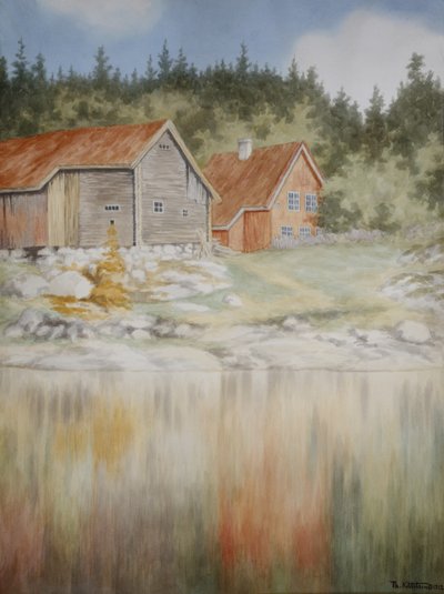 ファリスのゴプレダルより（紙に水彩） 作： Theodor Kittelsen