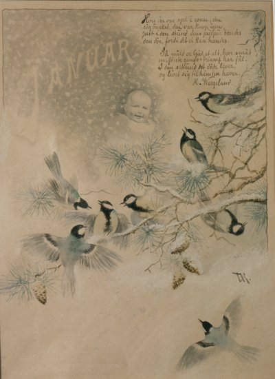 1月 作： Theodor Kittelsen