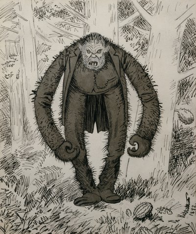 創造された時、自然は眠っていた 作： Theodor Kittelsen