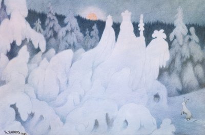 正月遊びのトリック 作： Theodor Kittelsen