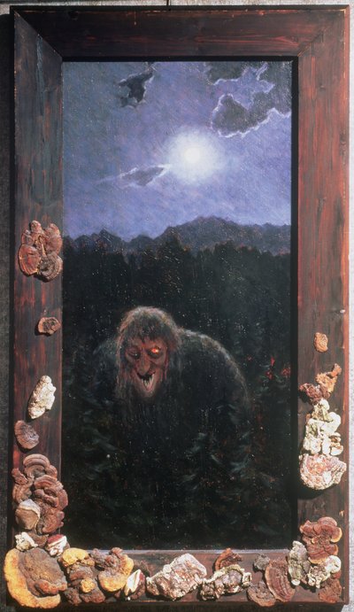 Our House Troll (キャンバスに油彩) 作： Theodor Kittelsen