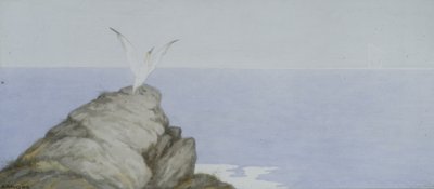 海鳥（紙に水彩） 作： Theodor Kittelsen