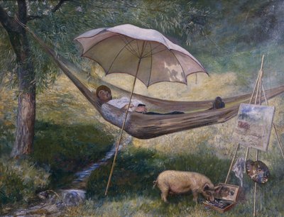 自画像 作： Theodor Kittelsen