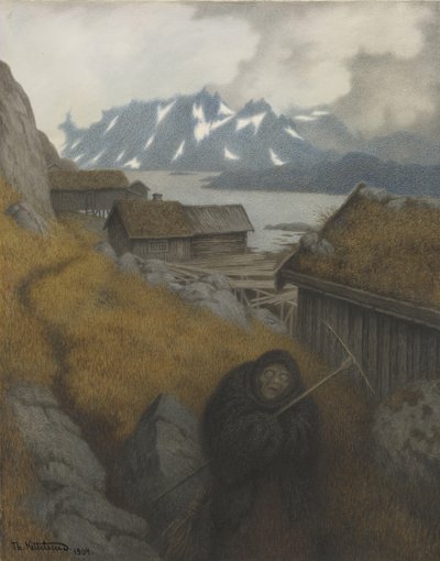 彼女は全国をカバーしています 作： Theodor Kittelsen