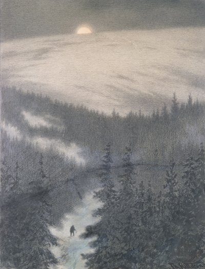 小規模農家 作： Theodor Kittelsen