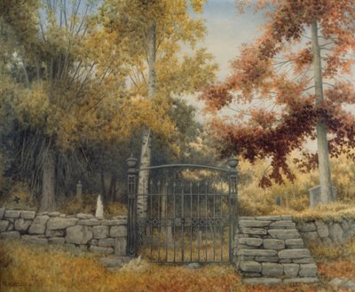 ブローテバッケンの教会ヤード 作： Theodor Kittelsen