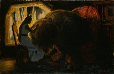 Prinsessa poimii täitä peikkolta 作： Theodor Kittelsen