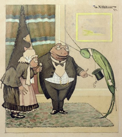 若きミスター・グリーンの訪問 作： Theodor Kittelsen