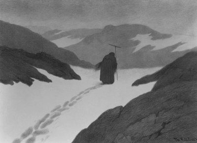 山のペスト 作： Theodor Kittelsen