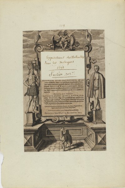 (タイトルページ）（書籍『Americae』より） 作： Theodor de Bry