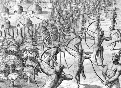 ポタノ陣営の攻撃 作： Theodor de Bry