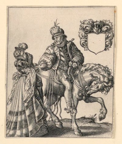 貴族と貴婦人 作： Theodor de Bry