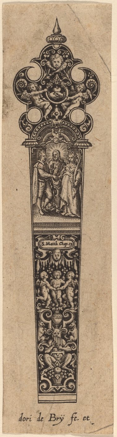 ナイフ柄飾り 作： Theodor de Bry