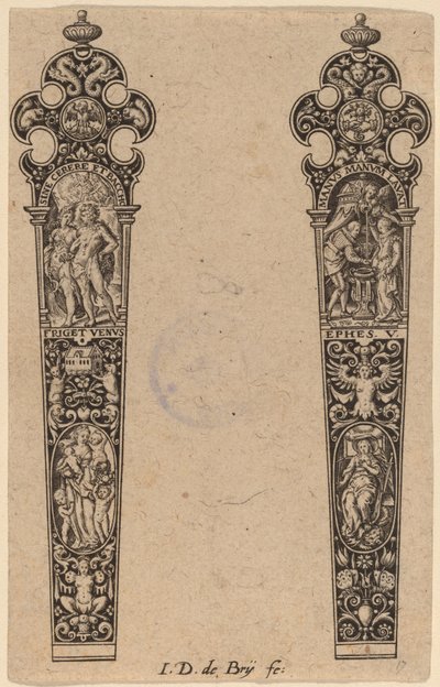 ナイフ柄飾り 作： Theodor de Bry