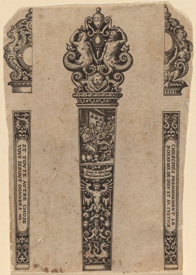 ナイフ柄飾り 作： Theodor de Bry