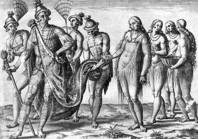 ティムクア・インディアン部族 作： Theodor de Bry