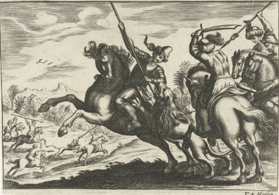 ライオン狩り 作： Theodor van Merlen (II)