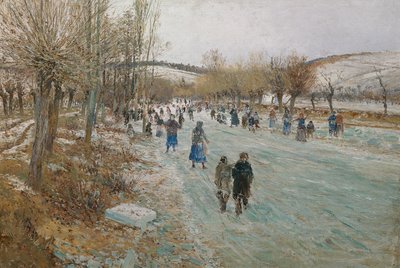 ルンデンバーグ近くのサーヤのアイス スケート選手 作： Theodor von Hormann
