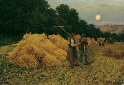 収穫後の月の出 I 作： Theodor von Hormann
