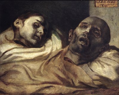 拷問犠牲者の頭部（キャンバスに油彩） 作： Theodore (after) Gericault
