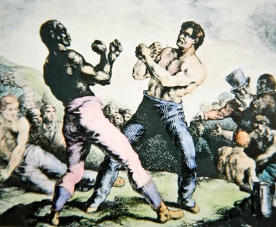 The Boxers（カラーリトグラフ） 作： Theodore (after) Gericault