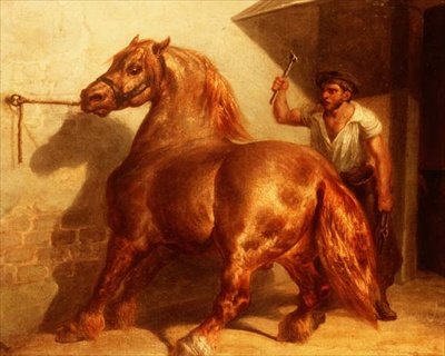 鍛冶屋の馬車 作： Theodore (attr. to) Gericault