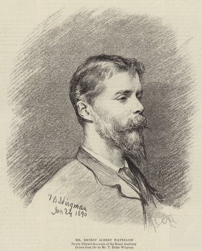 アーネスト・アルバート・ウォーターロー氏（彫刻 作： Theodore Blake (after) Wirgman