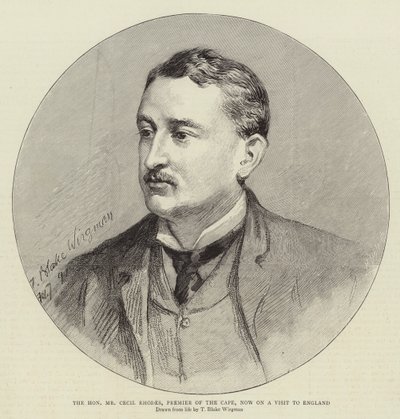 ケープ首相のセシル・ロードス氏が英国を訪問 作： Theodore Blake Wirgman