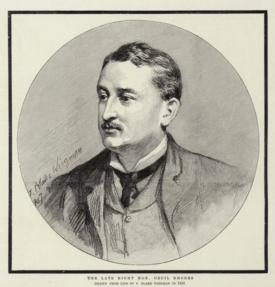 後期右名誉セシルロードス 作： Theodore Blake Wirgman