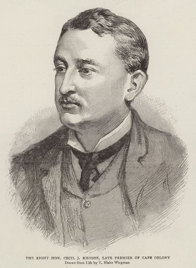 ケープコロニーの後期首相、セシルJロードス氏 作： Theodore Blake Wirgman