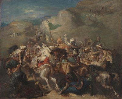 標準の周りのアラブ騎手の戦い 作： Théodore Chassériau