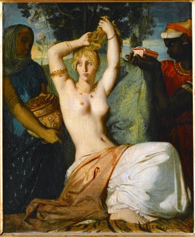 エステルのトイレ ... 作： Théodore Chassériau
