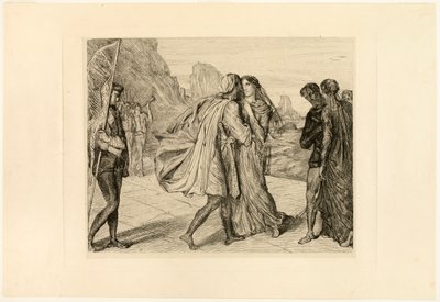 O My Fair Warrior!、オセロのプレート 5 作： Théodore Chassériau