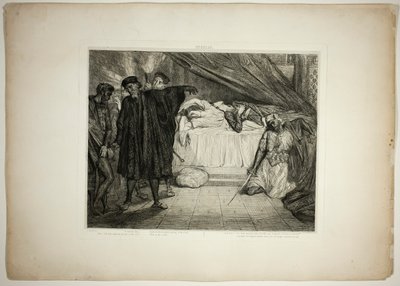 おお、スパルタンの犬よ、オセロのプレート15 作： Théodore Chassériau