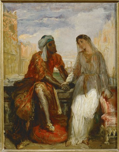 ベニスのオセロとデズデモーナ ... 作： Théodore Chassériau