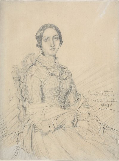 シャセリオー男爵夫人の肖像 作： Théodore Chassériau