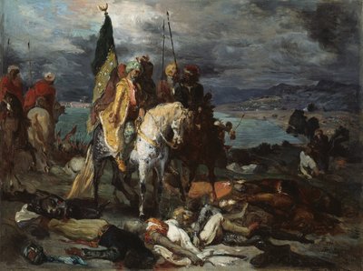 サラセンとクルセイダーズ 作： Théodore Chassériau