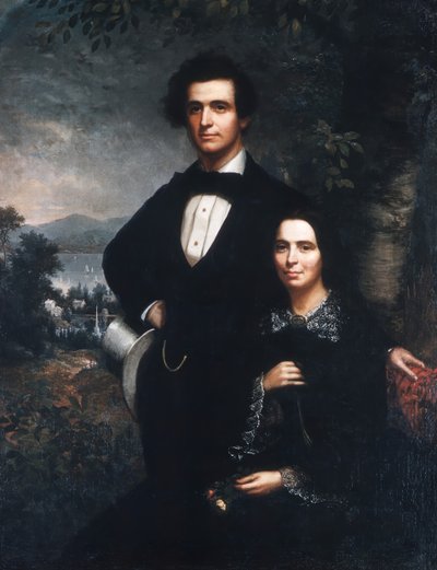 ダニエル・T・マクファーラン夫妻、1858年。 作： Theodore E. Pine