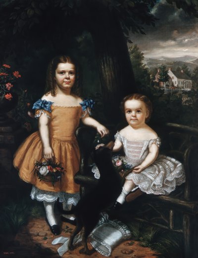 ダニエル T. マクファーランの娘たち、1857 年。 作： Theodore E. Pine