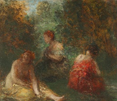 海水浴客》1871-74年頃（キャンバスに油彩） 作： Theodore Fantin Latour
