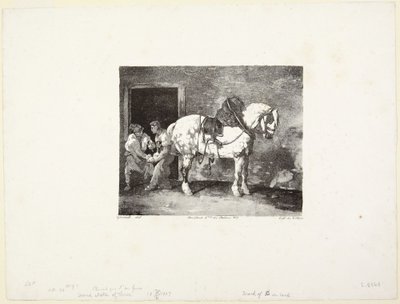 『蹄鉄を打たれている馬』 作： Theodore Gericault