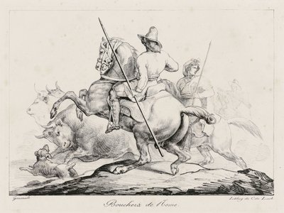 ローマの肉屋たち（Roman Butchers） 作： Theodore Gericault
