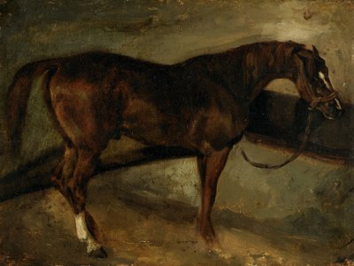 茶色の馬 作： Theodore Gericault