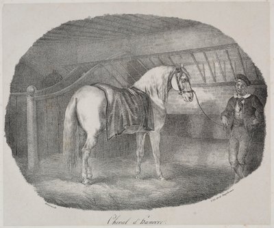 ハノーバー馬。 作： Theodore Gericault