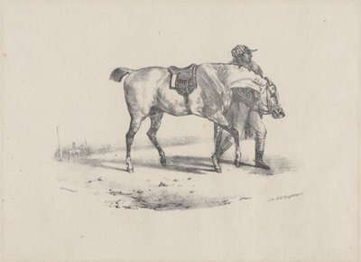 レース前に散歩させられている馬（A Horse Being Walked Before the Race） 作： Theodore Gericault